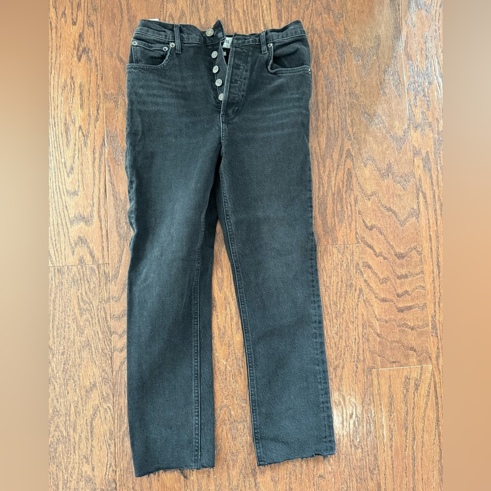 Agolde Black Denim Jeans sz 26. Stretchy.